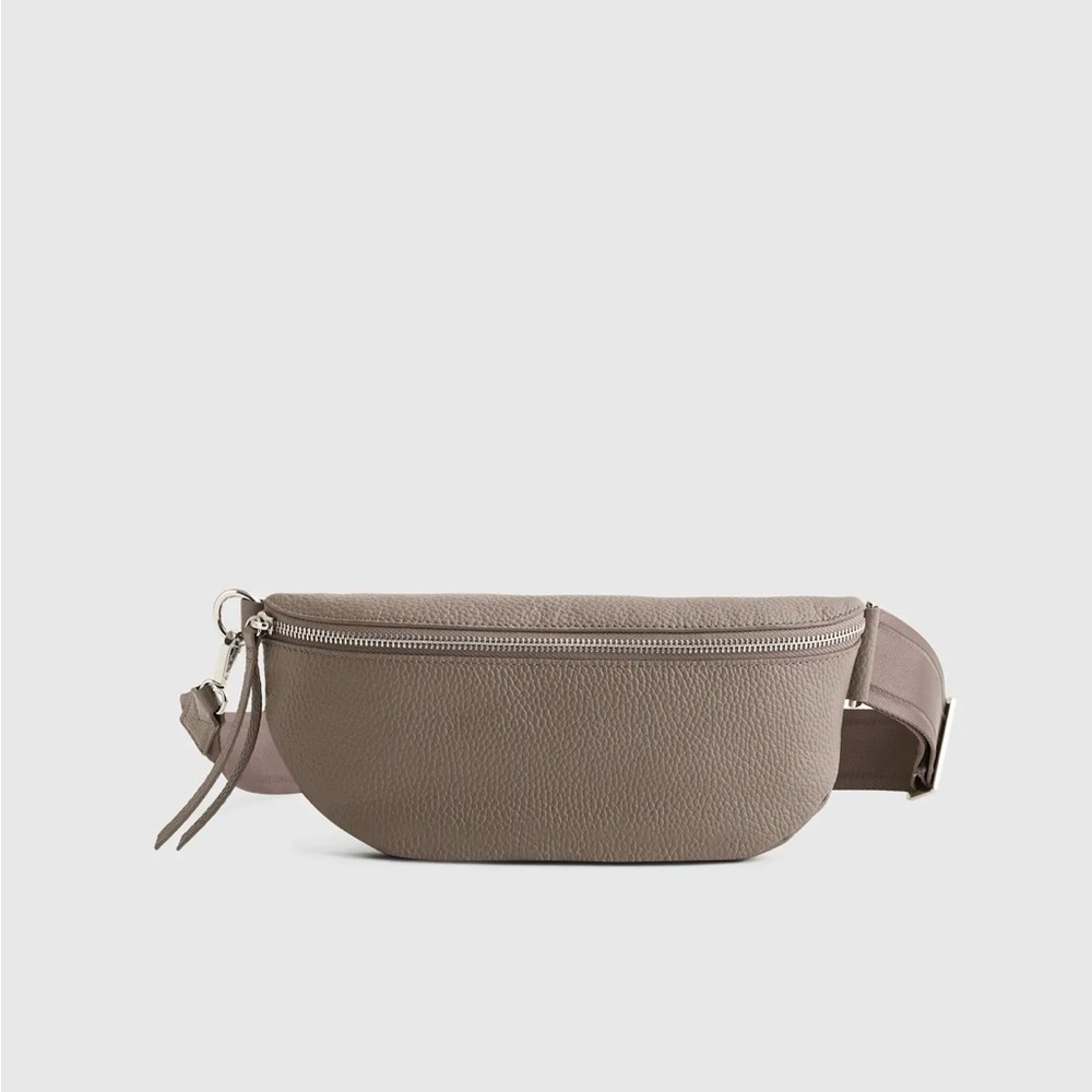 Quince Italian Pebbeled Leather Sling Bag